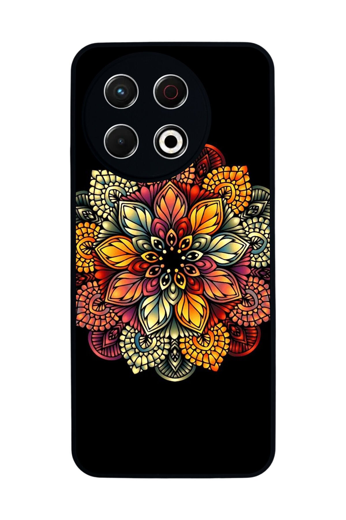 Tecno Spark 30 Pro Uyumlu Mandala Tasarımlı Glossy Premium Kılıf