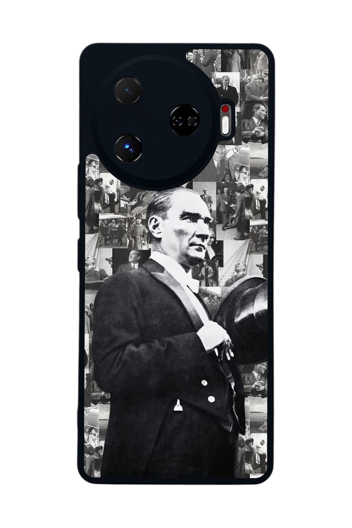 Tecno Camon 30 Pro Uyumlu Mustafa Kemal Ataturk Tasarımlı Glossy Premium Kılıf