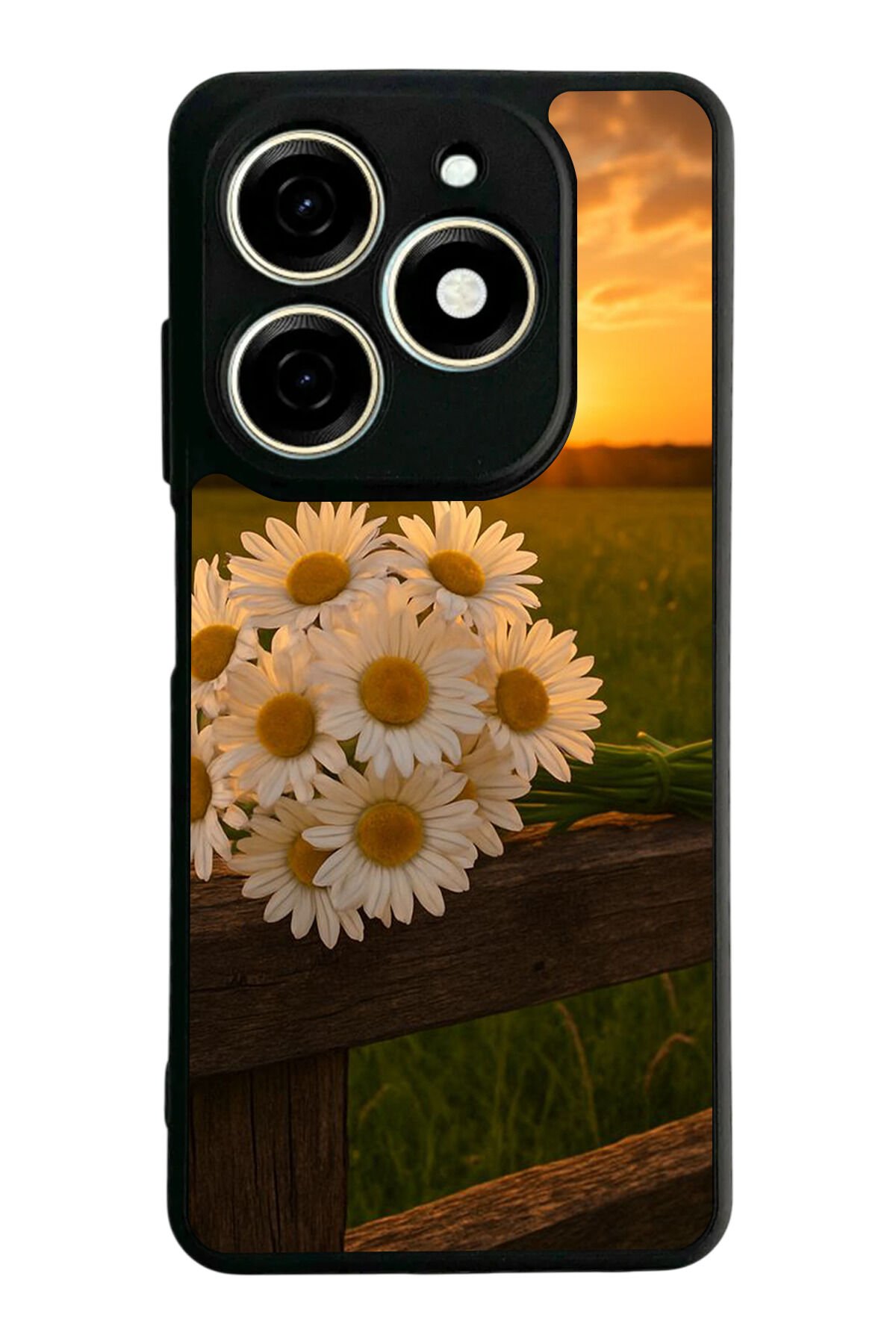 Infınıx Smart 8 Pro Uyumlu Cicek Tasarımlı Glossy Premium Kılıf