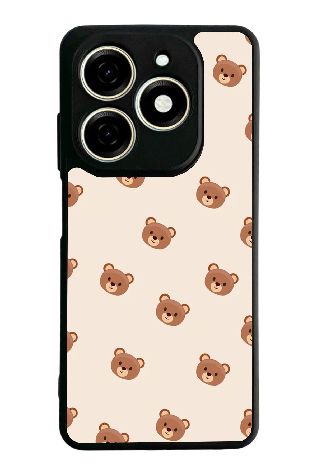 Infınıx Smart 8 Pro Uyumlu Ayı Tasarımlı Glossy Premium Kılıf