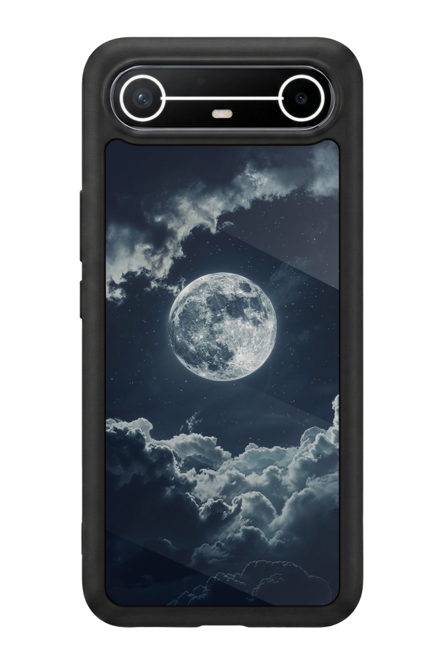 Tecno Spark Slim 5G Uyumlu Ay Tasarımlı Glossy Premium Kılıf