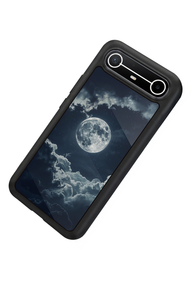 Tecno Spark Slim 5G Uyumlu Ay Tasarımlı Glossy Premium Kılıf