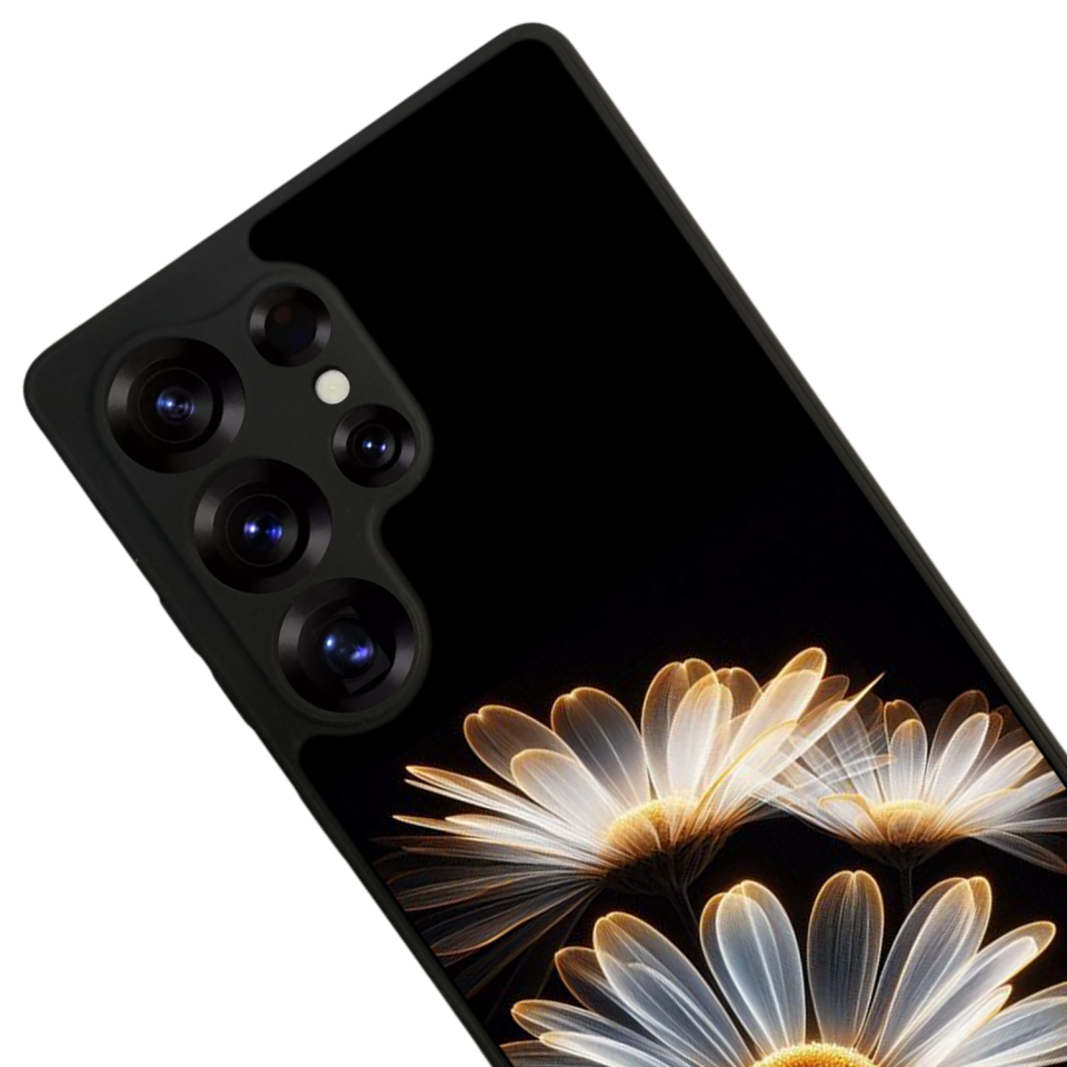 Samsung Galaxy S25 Ultra Uyumlu Cicek Tasarımlı Glossy Premium Kılıf
