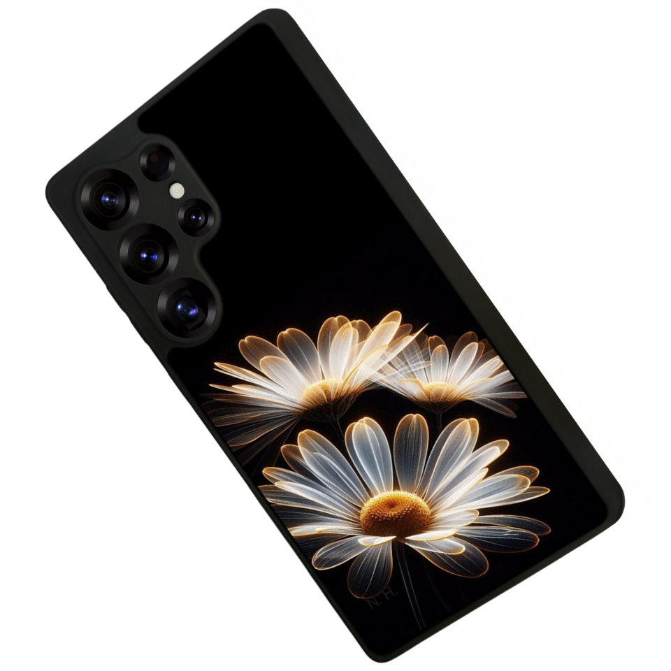 Samsung Galaxy S25 Ultra Uyumlu Cicek Tasarımlı Glossy Premium Kılıf