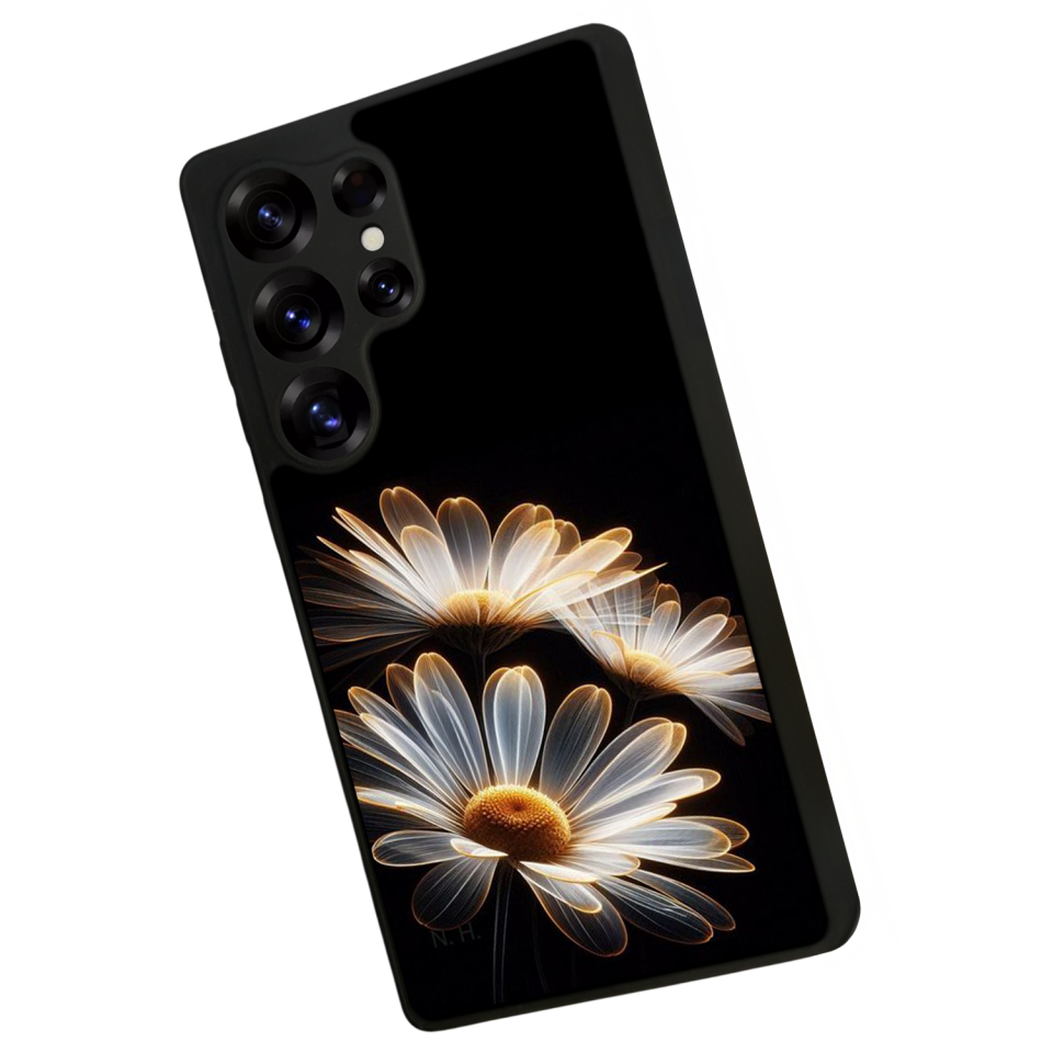 Samsung Galaxy S25 Ultra Uyumlu Cicek Tasarımlı Glossy Premium Kılıf