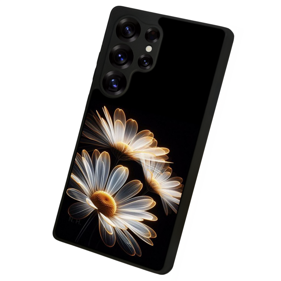 Samsung Galaxy S25 Ultra Uyumlu Cicek Tasarımlı Glossy Premium Kılıf