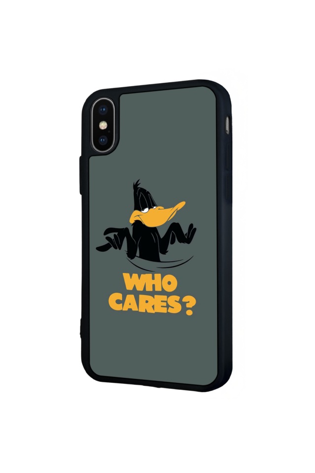 iPhone X/ XS Uyumlu Daffy duck Tasarımlı Glossy Premium Kılıf