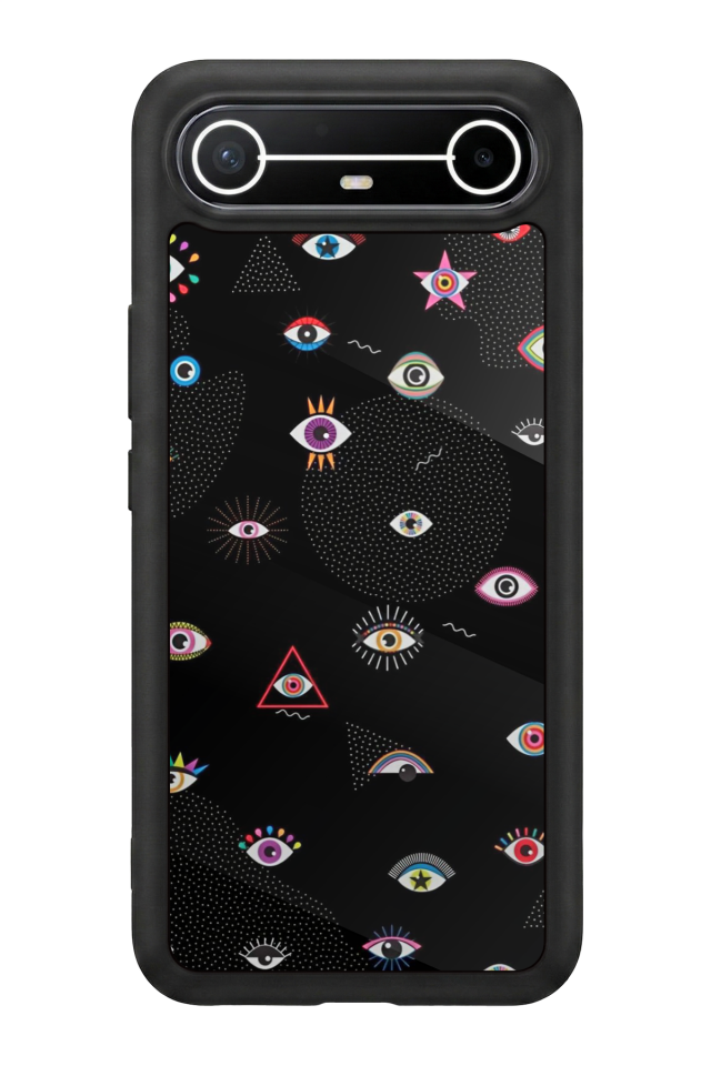 Tecno Spark Slim 5G Uyumlu Göz Tasarımlı Glossy Premium Kılıf