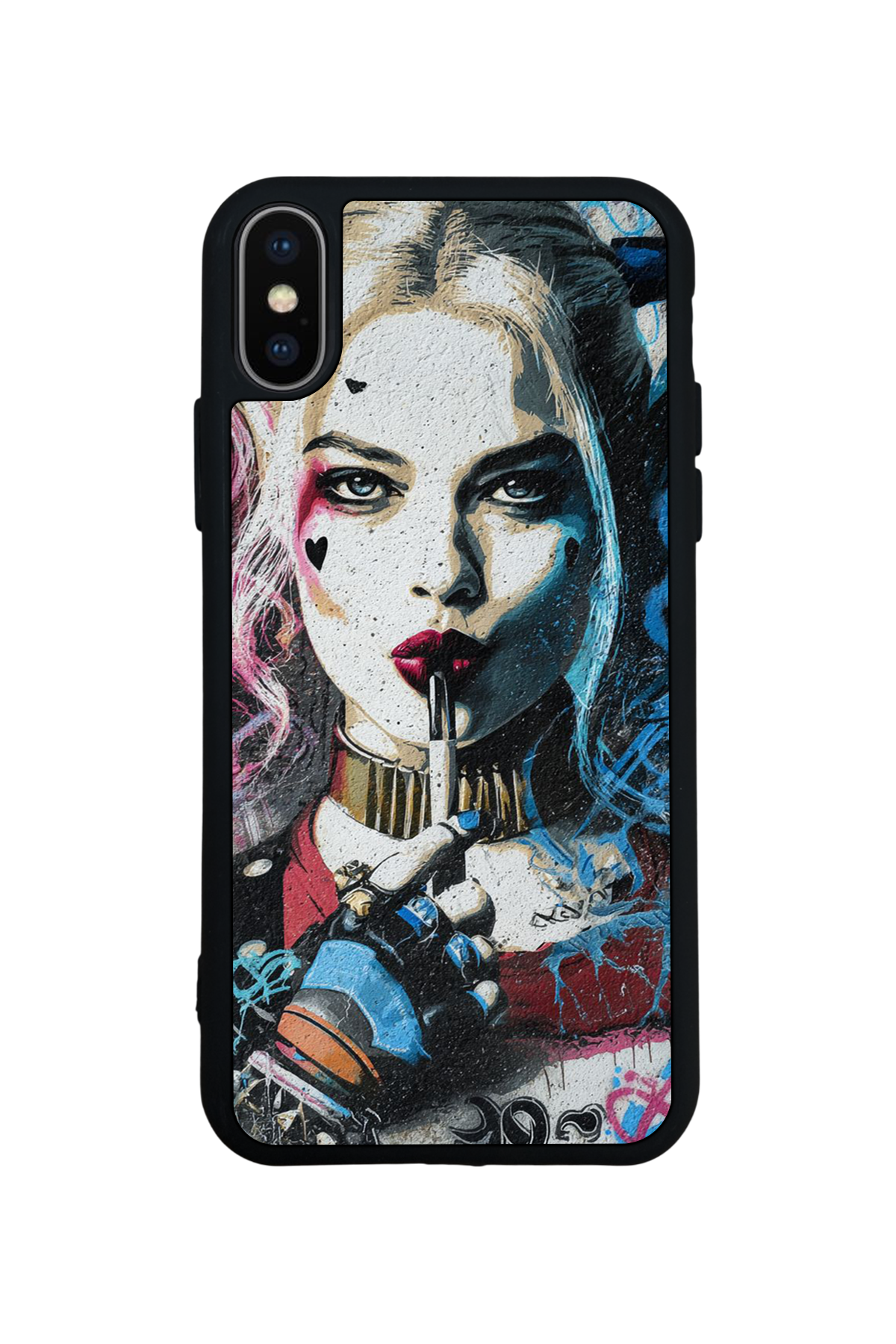 iPhone XS Max Uyumlu HarleyQueen Tasarımlı Glossy Premium Kılıf