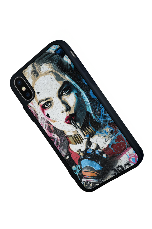 iPhone XS Max Uyumlu HarleyQueen Tasarımlı Glossy Premium Kılıf