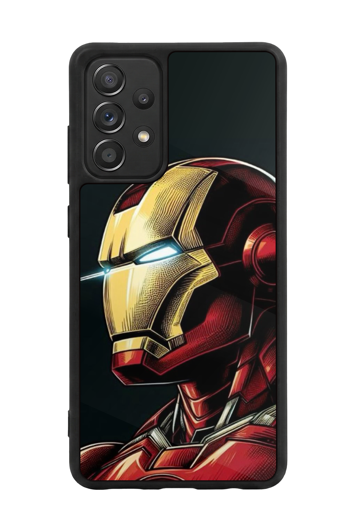 Samsung Galaxy A72 Uyumlu  Iron Man ( Demir Adam ) Tasarımlı Glossy Premium Kılıf