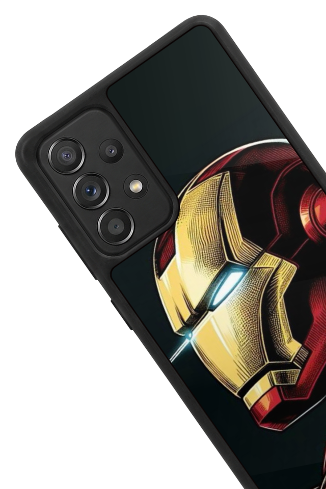 Samsung Galaxy A72 Uyumlu  Iron Man ( Demir Adam ) Tasarımlı Glossy Premium Kılıf