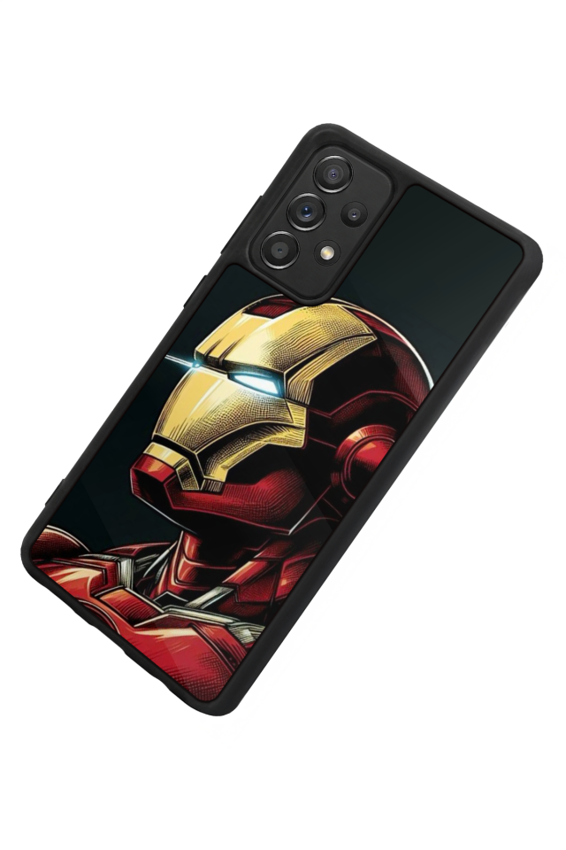 Samsung Galaxy A72 Uyumlu  Iron Man ( Demir Adam ) Tasarımlı Glossy Premium Kılıf