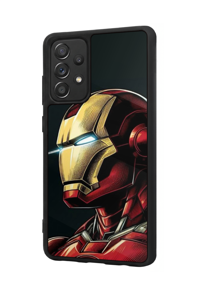 Samsung Galaxy A72 Uyumlu  Iron Man ( Demir Adam ) Tasarımlı Glossy Premium Kılıf
