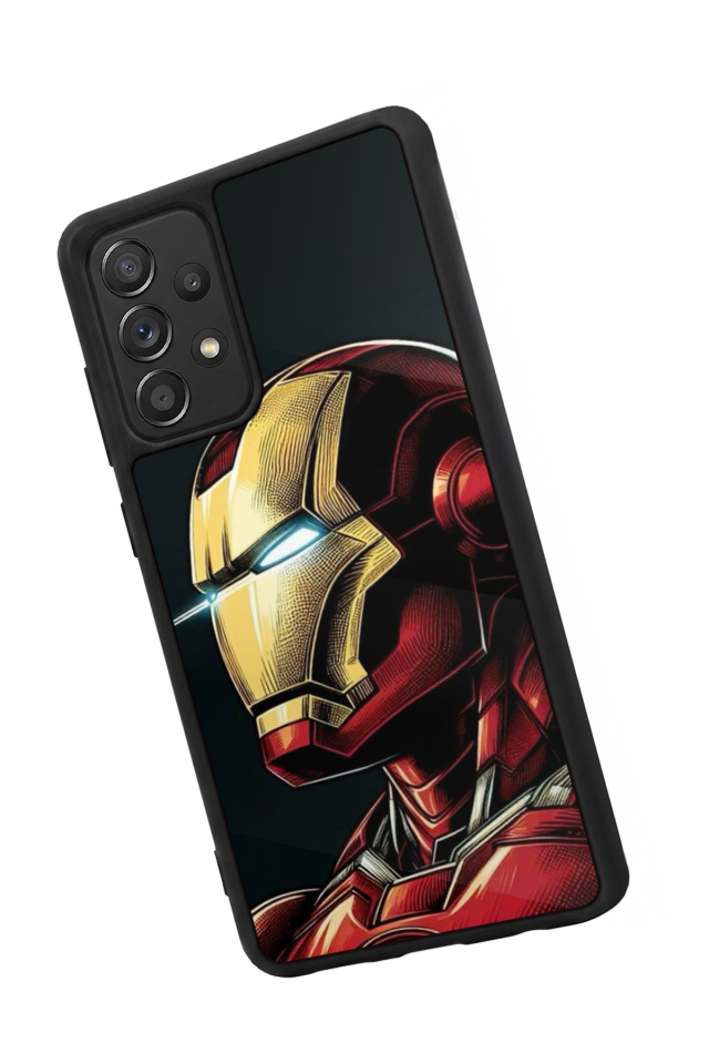 Samsung Galaxy A72 Uyumlu  Iron Man ( Demir Adam ) Tasarımlı Glossy Premium Kılıf