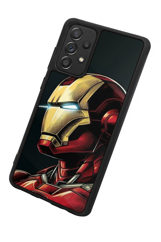 Samsung Galaxy A72 Uyumlu  Iron Man ( Demir Adam ) Tasarımlı Glossy Premium Kılıf