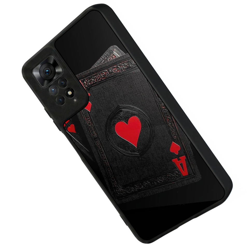 Xiaomi Redmi Note 11 Pro Uyumlu Kart Tasarımlı Glossy Premium Kılıf