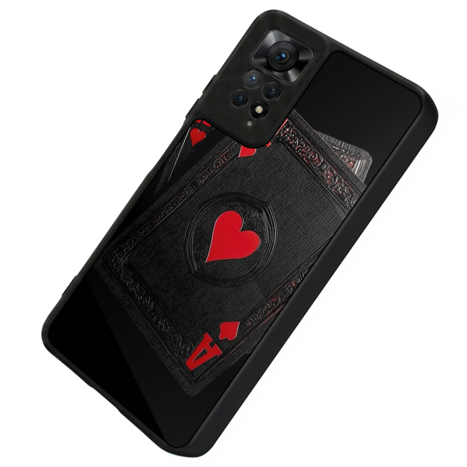 Xiaomi Redmi Note 11 Pro Uyumlu Kart Tasarımlı Glossy Premium Kılıf