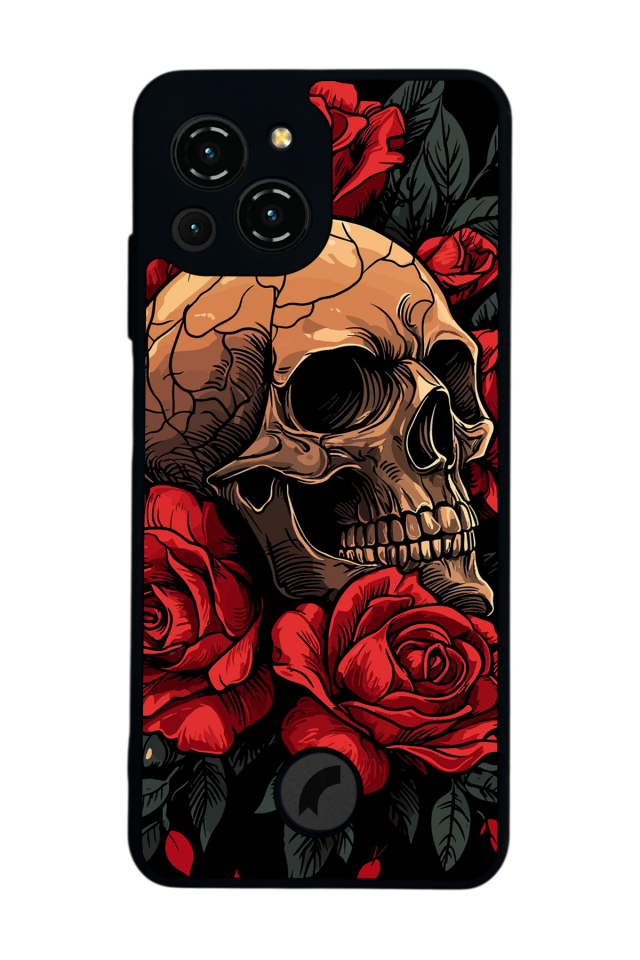 Reeder S23 Pro Max Uyumlu KuruKafa Tasarımlı Glossy Premium Kılıf