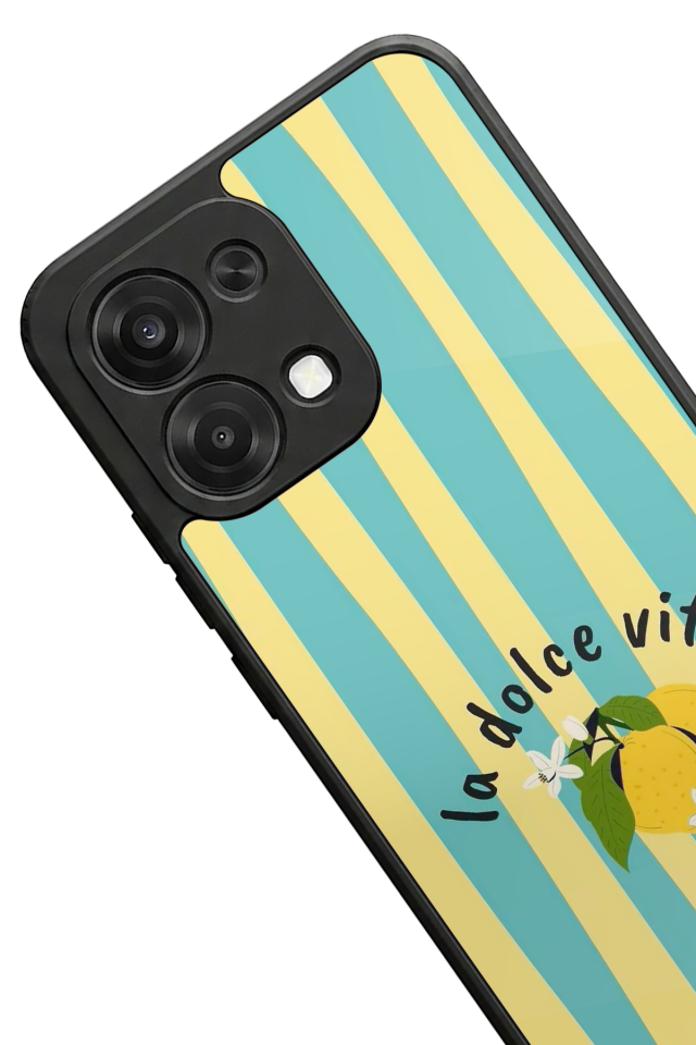 Oppo A6 Pro Uyumlu Limon Tasarımlı Glossy Premium Kılıf