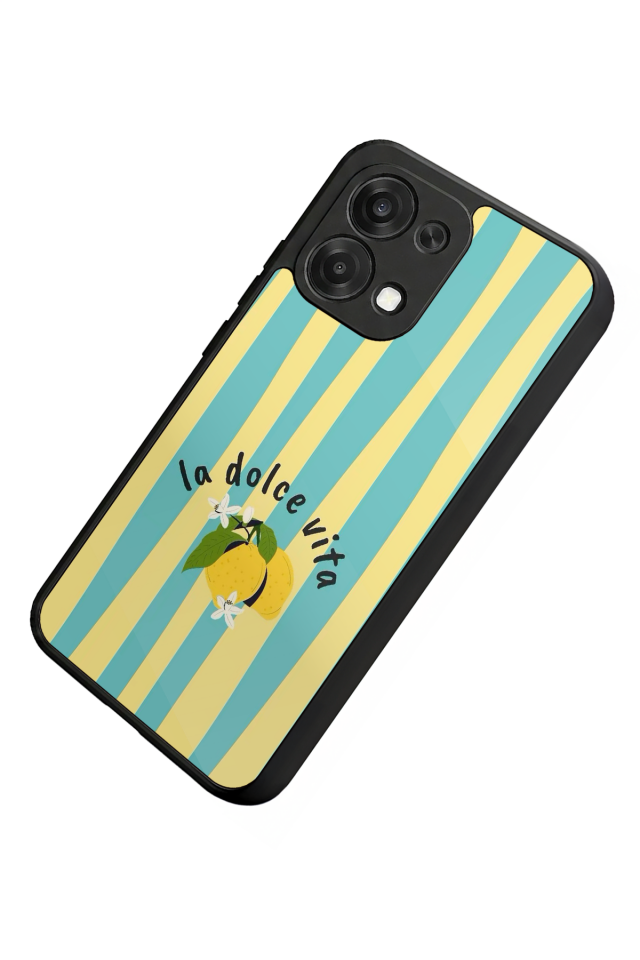 Oppo A6 Pro Uyumlu Limon Tasarımlı Glossy Premium Kılıf