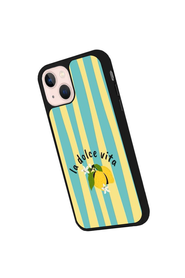 iPhone 13 Mini Uyumlu Limon Tasarımlı Glossy Premium Kılıf