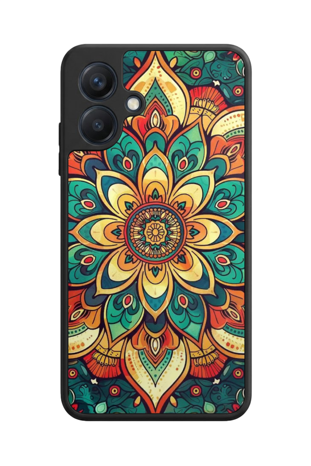 Samsung Galaxy A07 Uyumlu Mandala Tasarımlı Glossy Premium Kılıf