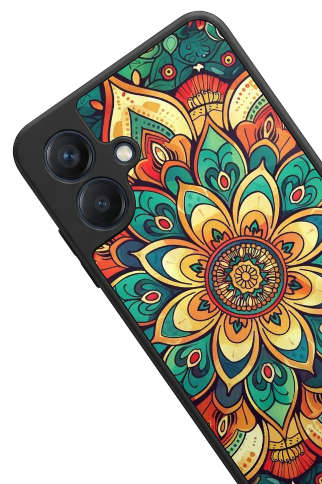 Samsung Galaxy A07 Uyumlu Mandala Tasarımlı Glossy Premium Kılıf
