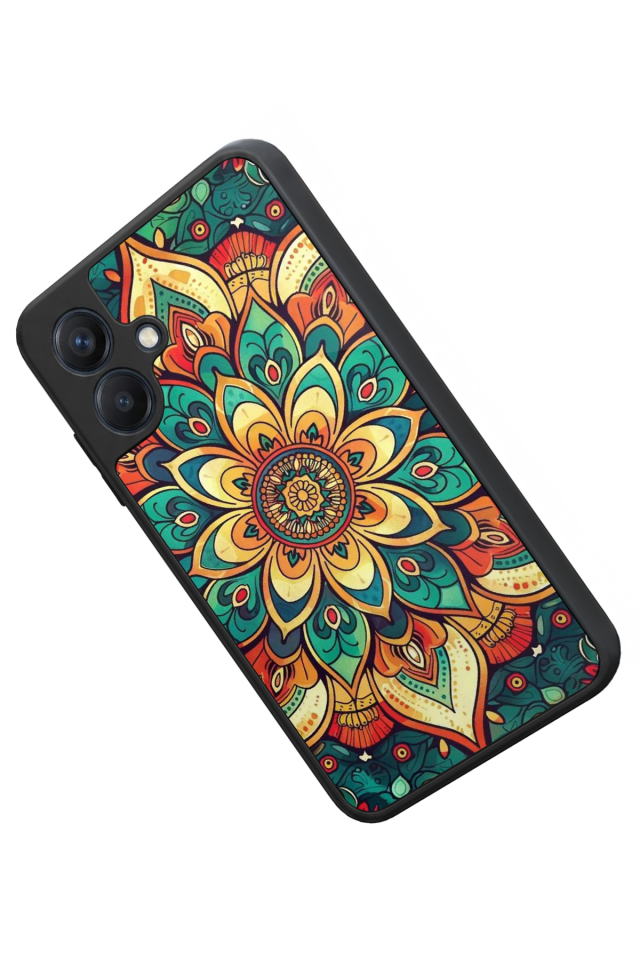 Samsung Galaxy A07 Uyumlu Mandala Tasarımlı Glossy Premium Kılıf