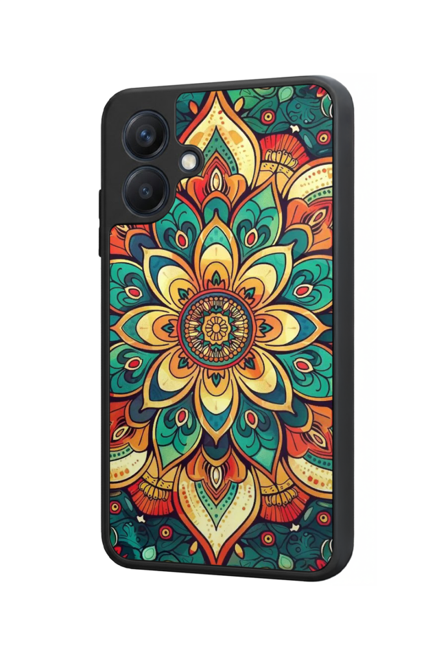 Samsung Galaxy A07 Uyumlu Mandala Tasarımlı Glossy Premium Kılıf