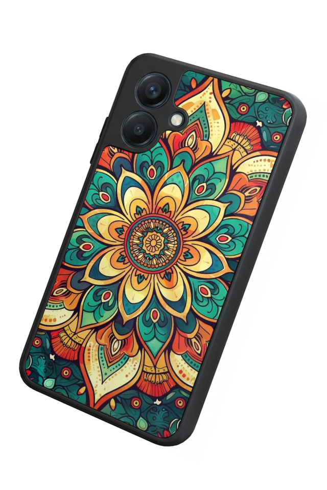 Samsung Galaxy A07 Uyumlu Mandala Tasarımlı Glossy Premium Kılıf