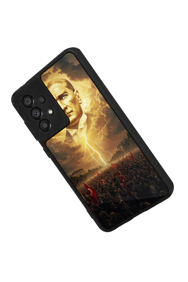 Samsung Galaxy A73 Uyumlu Mustafa Kemal Ataturk Tasarımlı Glossy Premium Kılıf