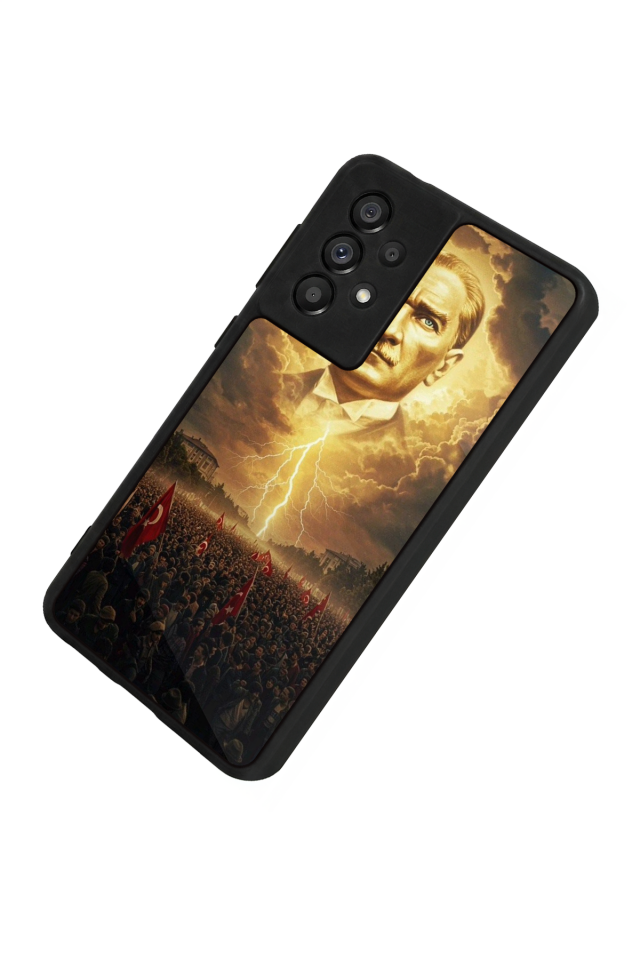 Samsung Galaxy A73 Uyumlu Mustafa Kemal Ataturk Tasarımlı Glossy Premium Kılıf