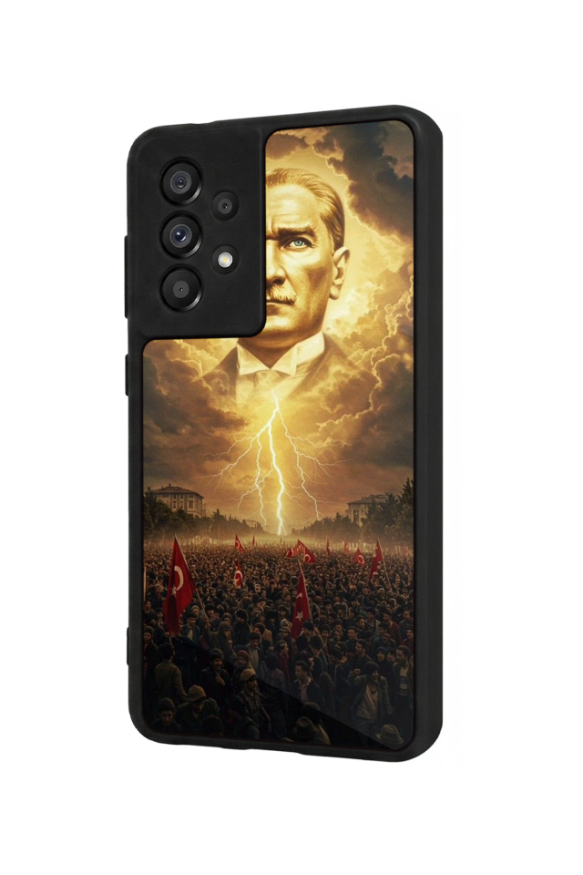 Samsung Galaxy A73 Uyumlu Mustafa Kemal Ataturk Tasarımlı Glossy Premium Kılıf