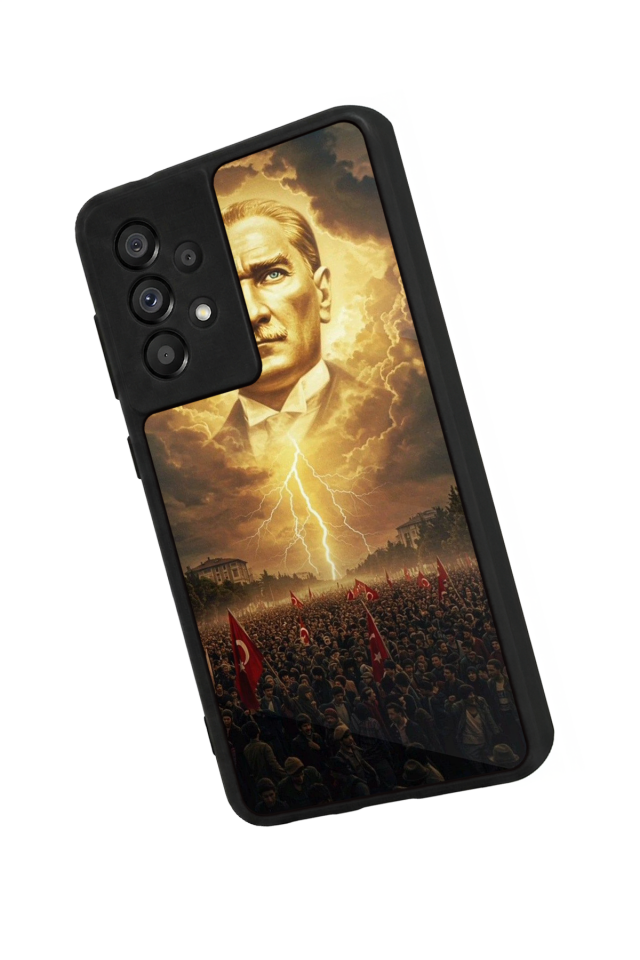 Samsung Galaxy A73 Uyumlu Mustafa Kemal Ataturk Tasarımlı Glossy Premium Kılıf