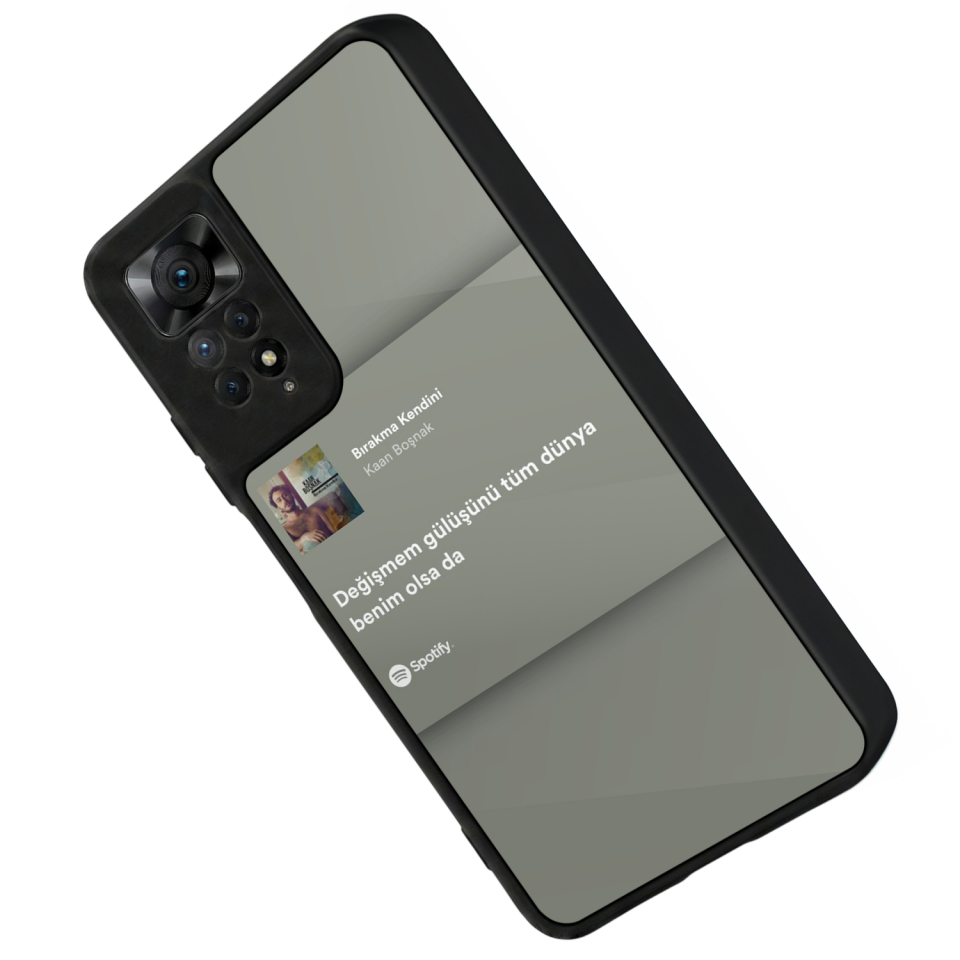 Xiaomi Redmi Note 12 Pro Uyumlu Sarki Sozleri Tasarımlı Glossy Premium Kılıf