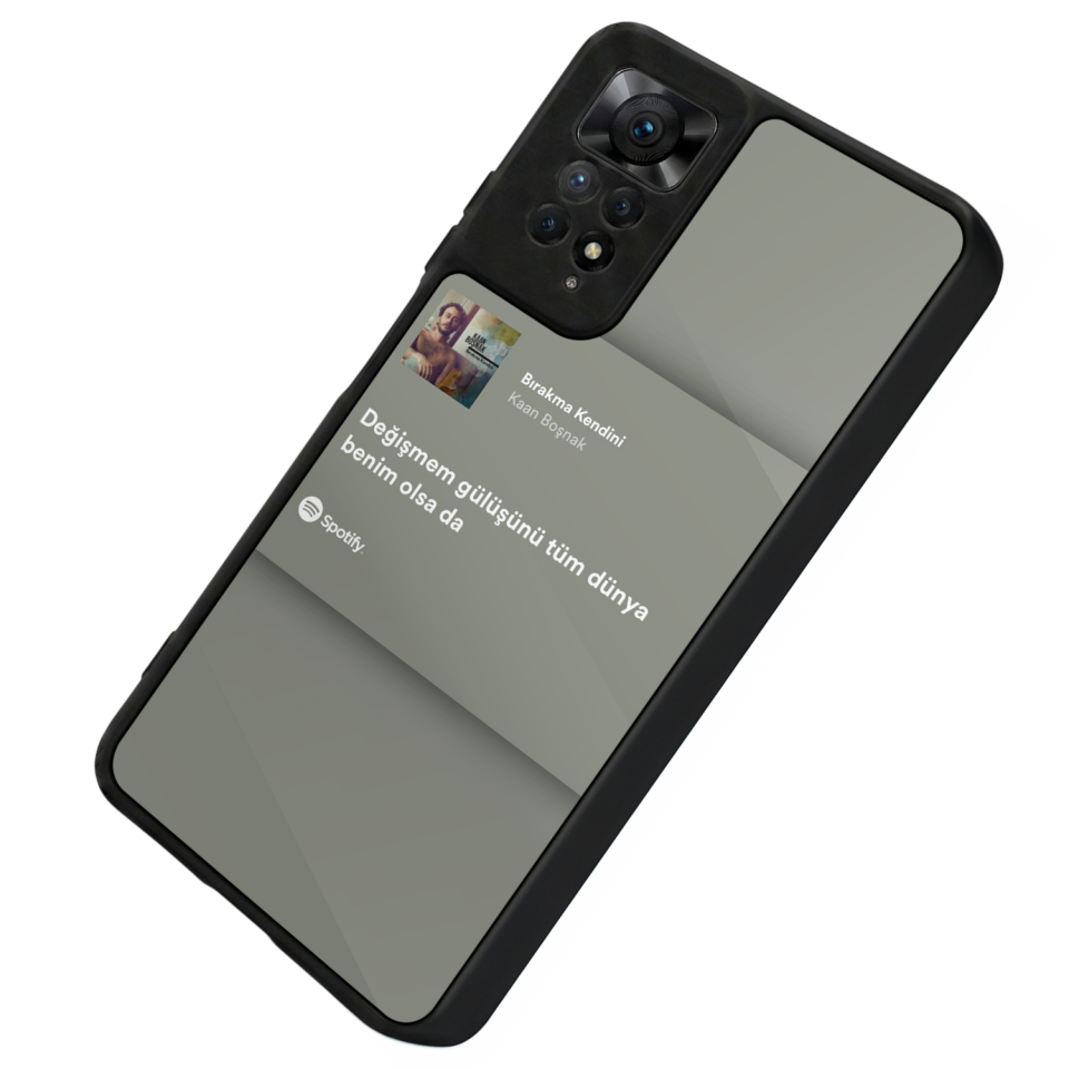 Xiaomi Redmi Note 12 Pro Uyumlu Sarki Sozleri Tasarımlı Glossy Premium Kılıf