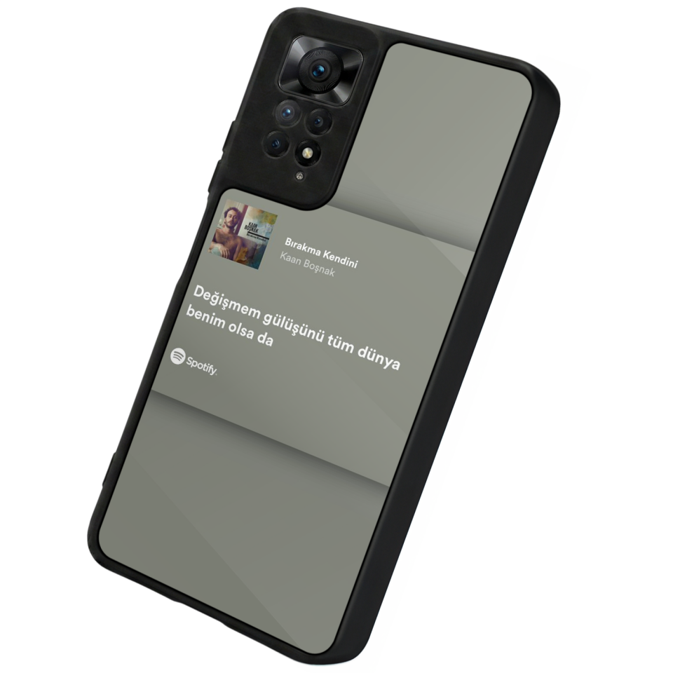Xiaomi Redmi Note 12 Pro Uyumlu Sarki Sozleri Tasarımlı Glossy Premium Kılıf