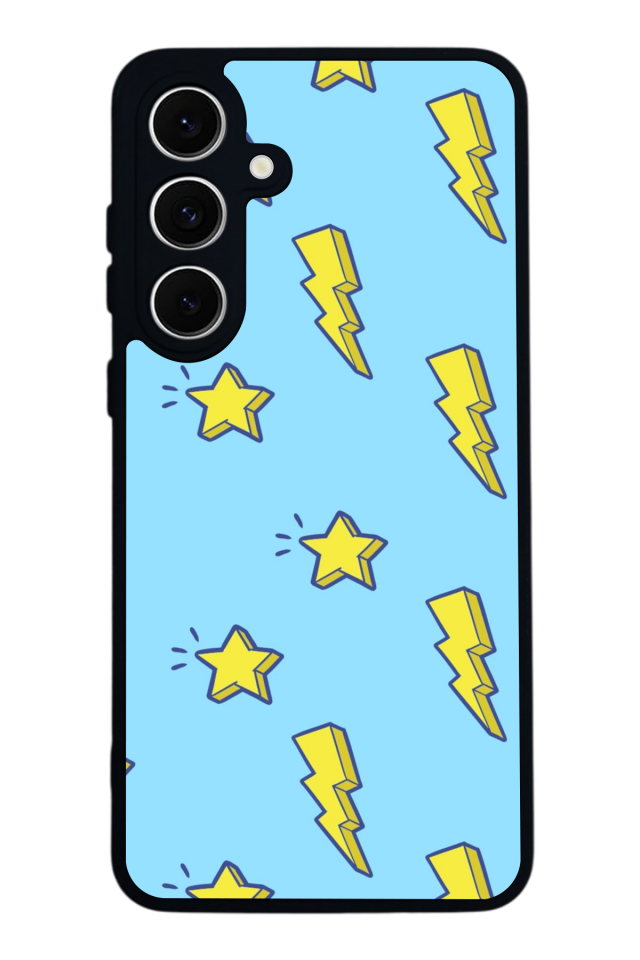 Samsung Galaxy A16 Uyumlu Simsek Tasarımlı Glossy Premium Kılıf