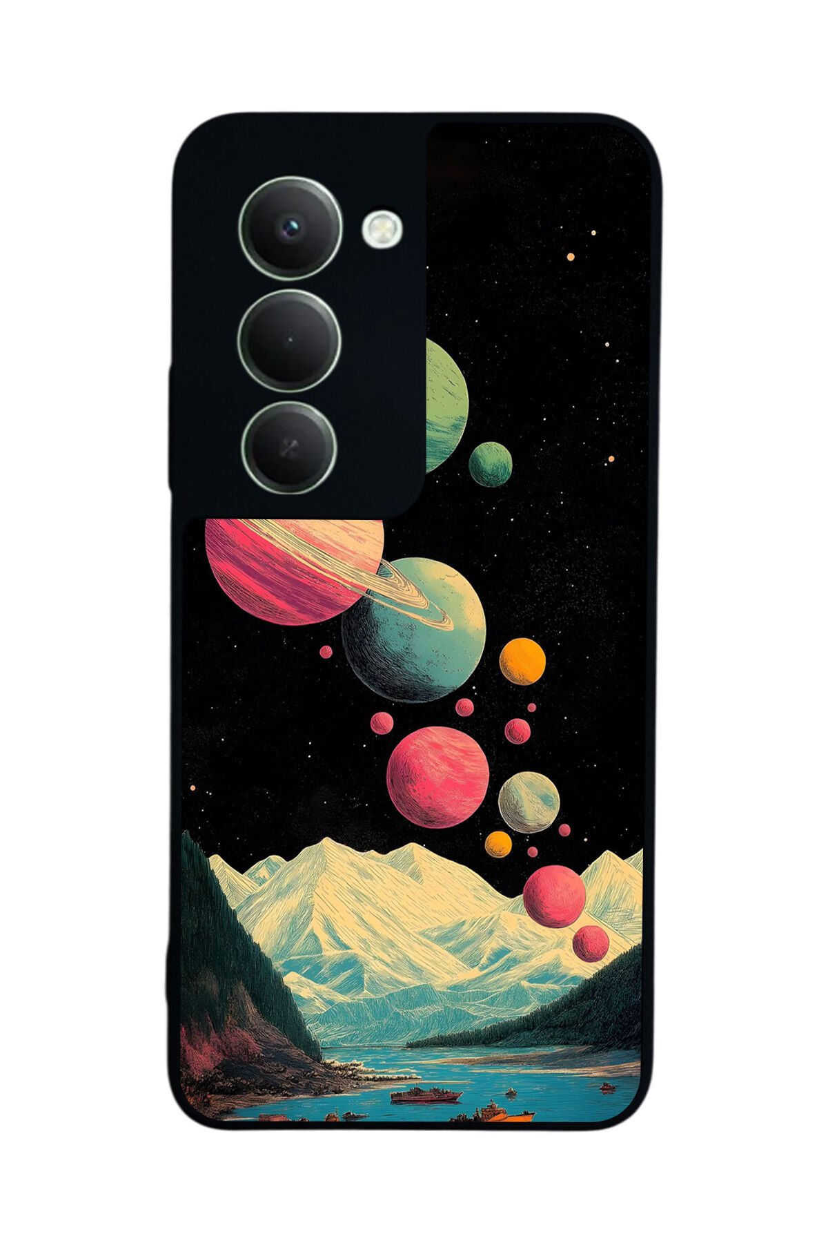 Xiaomi Redmi 15 5G Uyumlu Uzay Tasarımlı Glossy Premium Kılıf