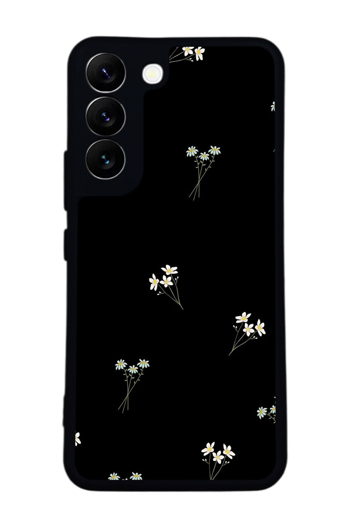 Samsung Galaxy S22 Uyumlu Cicek Tasarımlı Glossy Premium Kılıf