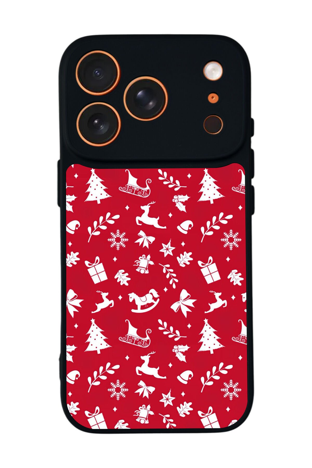iPhone 17 Pro Max Uyumlu Yilbasi Christmas Tasarımlı Glossy Premium Kılıf