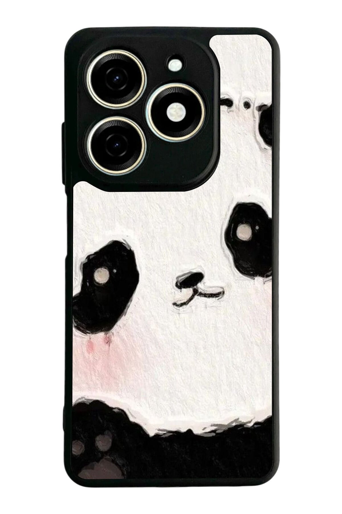Infınıx Smart 8 Pro Uyumlu Panda Tasarımlı Glossy Premium Kılıf