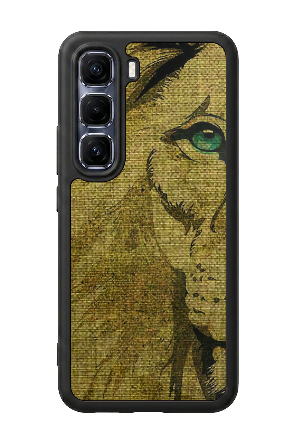 Infinix Hot 60 Pro Plus Uyumlu Aslan Tasarımlı Glossy Premium Kılıf