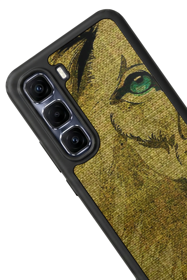 Infinix Hot 60 Pro Plus Uyumlu Aslan Tasarımlı Glossy Premium Kılıf