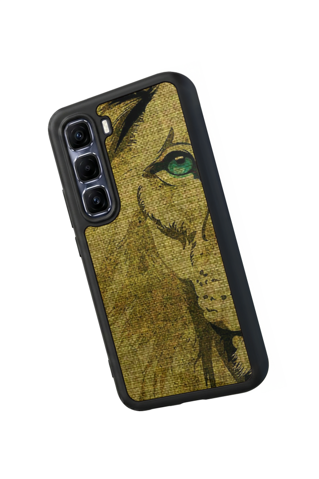 Infinix Hot 60 Pro Plus Uyumlu Aslan Tasarımlı Glossy Premium Kılıf