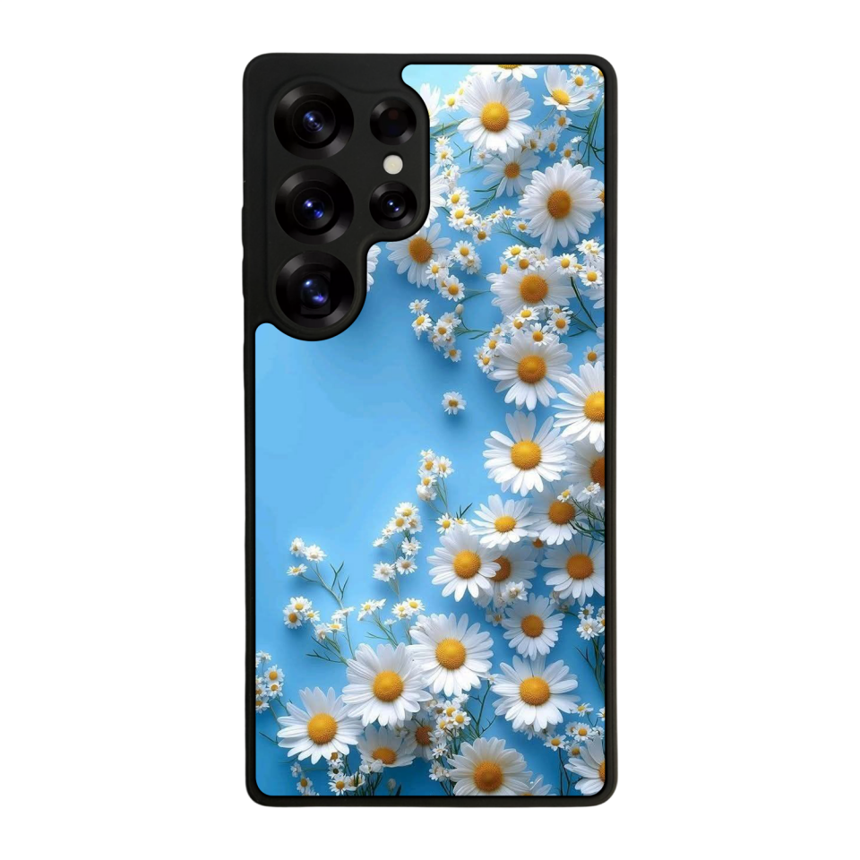 Samsung Galaxy S25 Ultra Uyumlu Cicek Tasarımlı Glossy Premium Kılıf