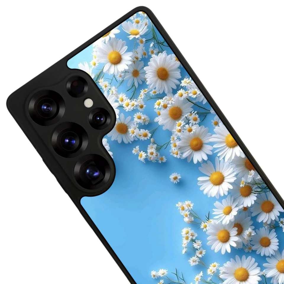 Samsung Galaxy S25 Ultra Uyumlu Cicek Tasarımlı Glossy Premium Kılıf