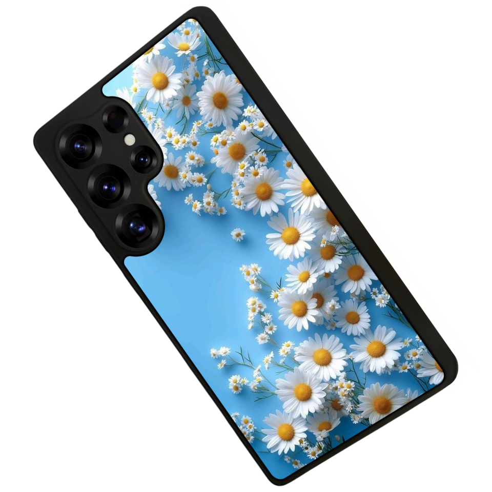 Samsung Galaxy S25 Ultra Uyumlu Cicek Tasarımlı Glossy Premium Kılıf