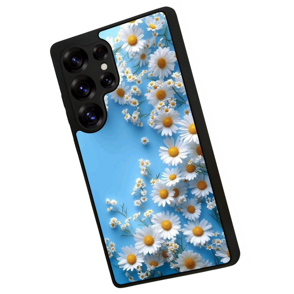 Samsung Galaxy S25 Ultra Uyumlu Cicek Tasarımlı Glossy Premium Kılıf